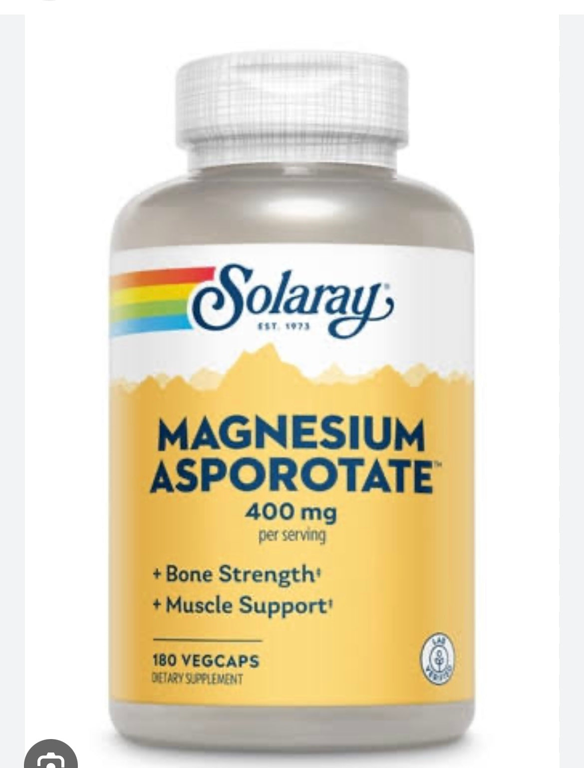 Solaray Magnesium Asporotate 400mg