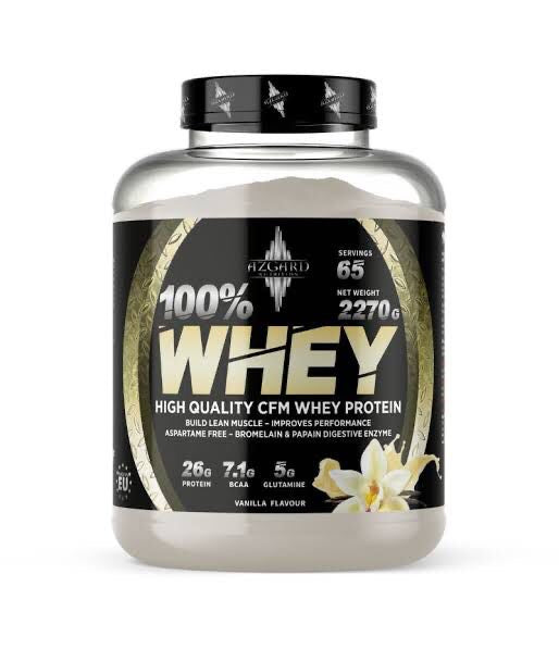 Azgard Nutrition 100% Whey Protein – Vanilla – 2.27kg