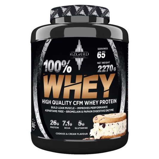 Azgard Nutrition 100% Whey Protein – Cookies & Cream – 2.27kg