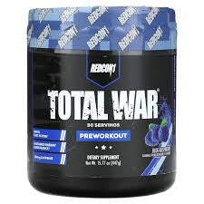 Redcon1 Total War Pre-Workout – Blue Raspberry – 30 Servings