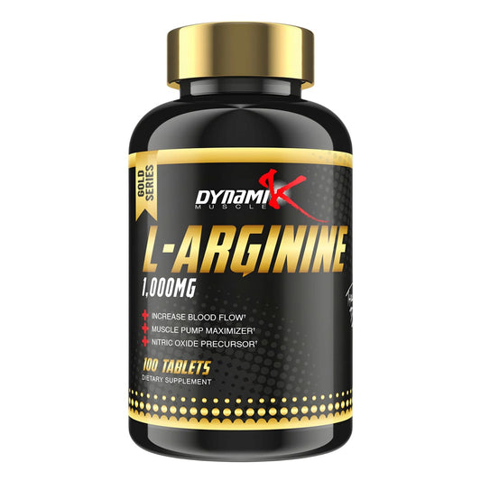 Dynamik Muscle L-Arginine 1000mg – 100 Tablets – Nitric Oxide Booster